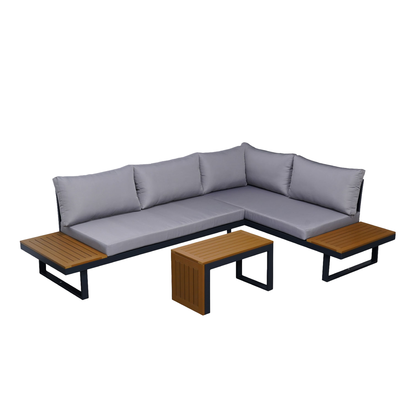Set de Exterior Saigon Sofá Seccional + Mesa de Centro