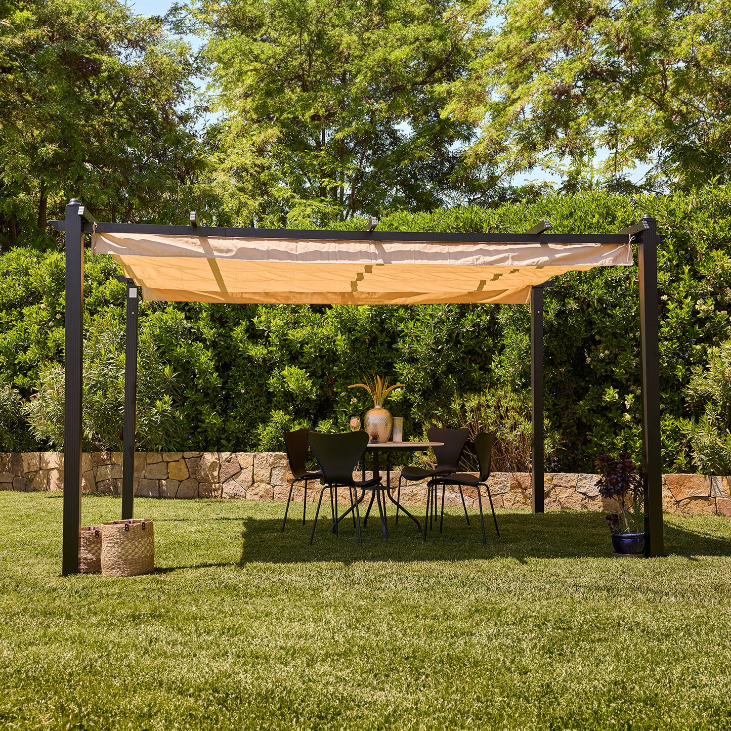 Pérgola Retráctil Shelter XL 4x3 mts