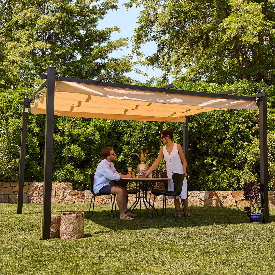 Pérgola Retráctil Shelter XL 4x3 mts