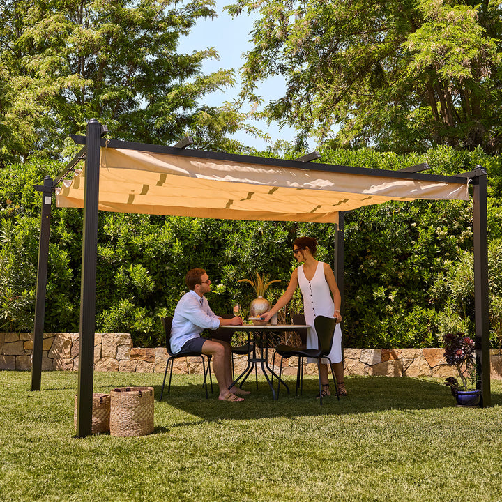 Pérgola Retráctil Shelter XL 4x3 mts
