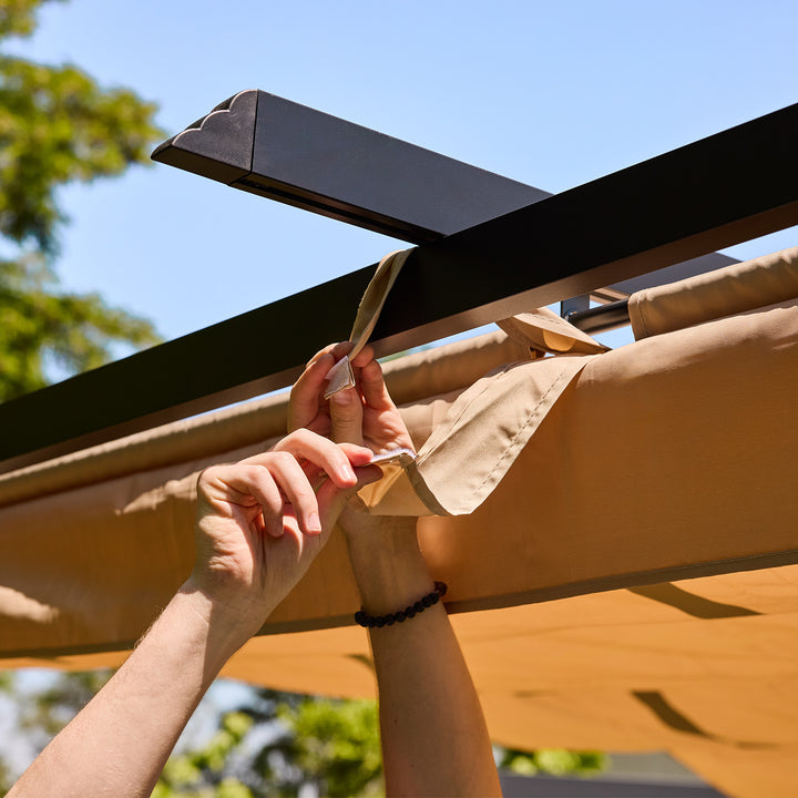 Pérgola White Shelter Retráctil 3x3 Mts