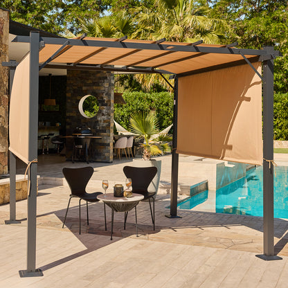Pérgola con Pared Shelter Wall 3x3