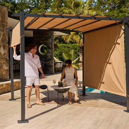 Pérgola con Pared Shelter Wall 3x3