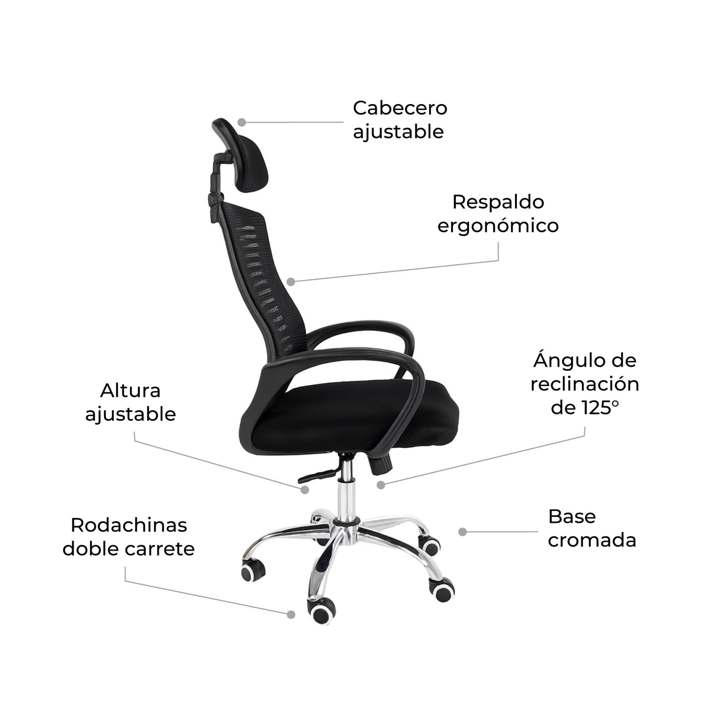 Silla de Escritorio Ergonómica SILL-Q2N