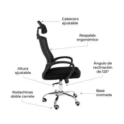 Silla de Escritorio Ergonómica SILL-Q2N