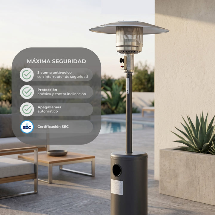 Estufa Calefactor Exterior Silver