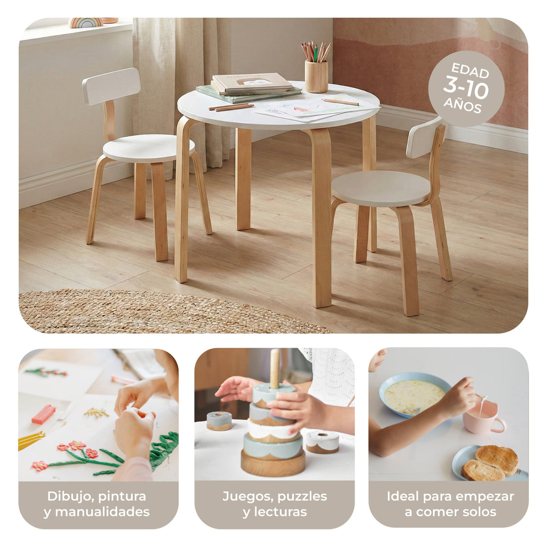 Juego de Mesa y Sillas para Niños Sitte