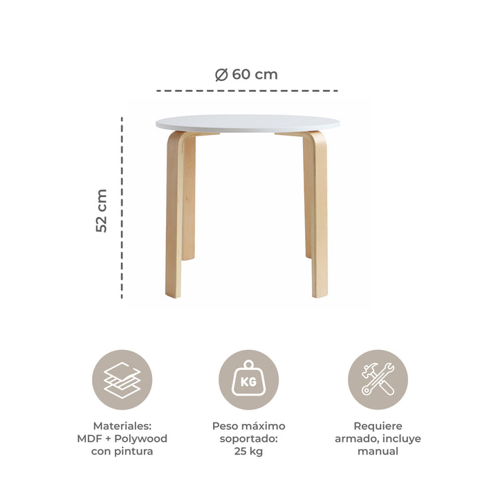 Juego de Mesa y Sillas para Niños Sitte