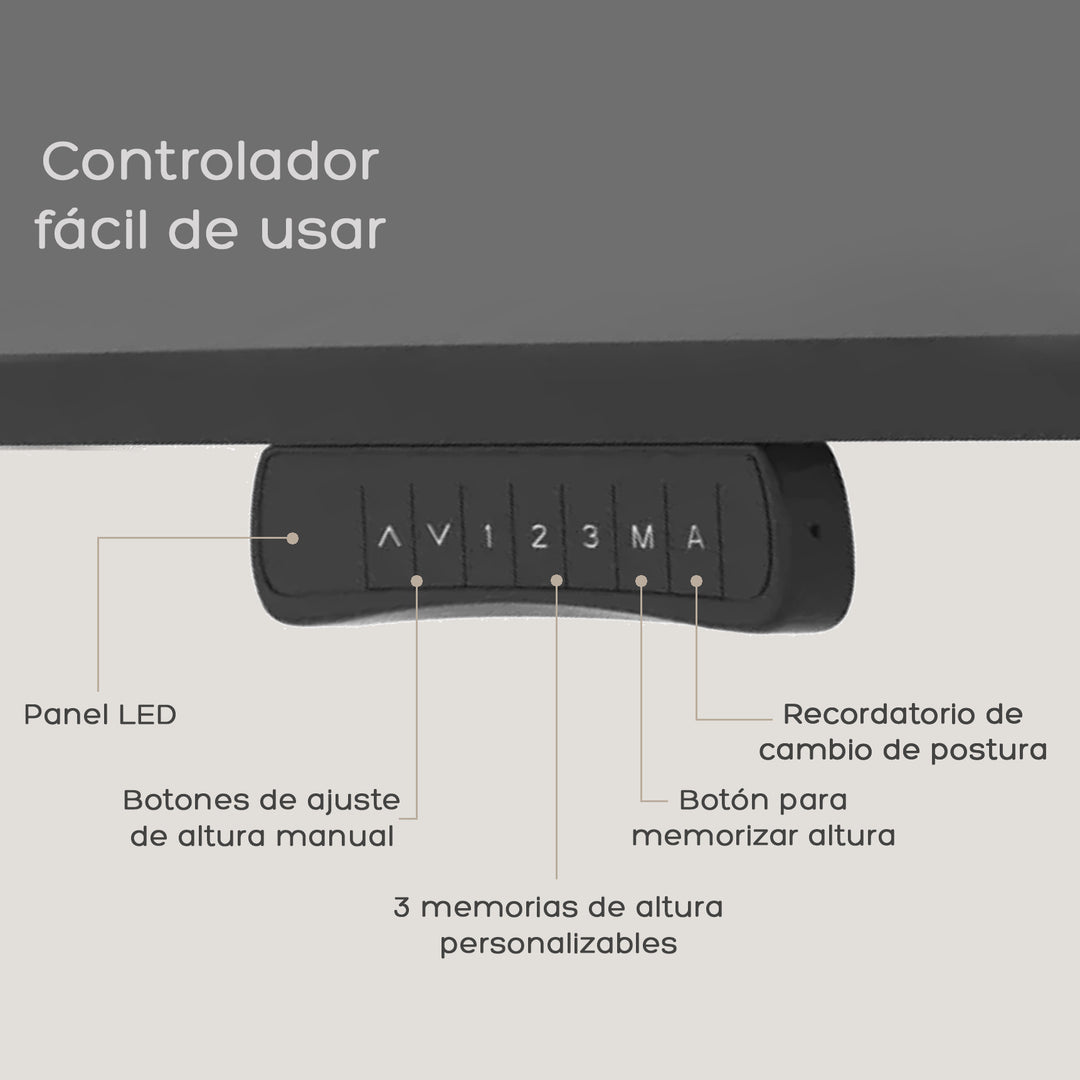 Escritorio Eléctrico Standing Desk Black Pro