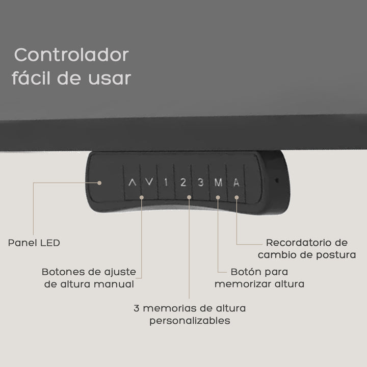 Escritorio Eléctrico Standing Desk Black Pro