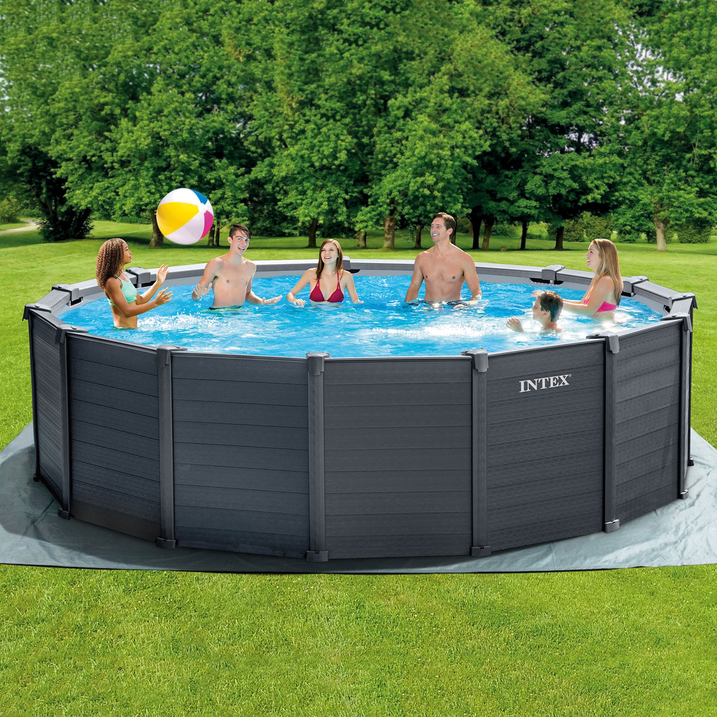 Piscina Estructural Graphite Panel 478 Cm