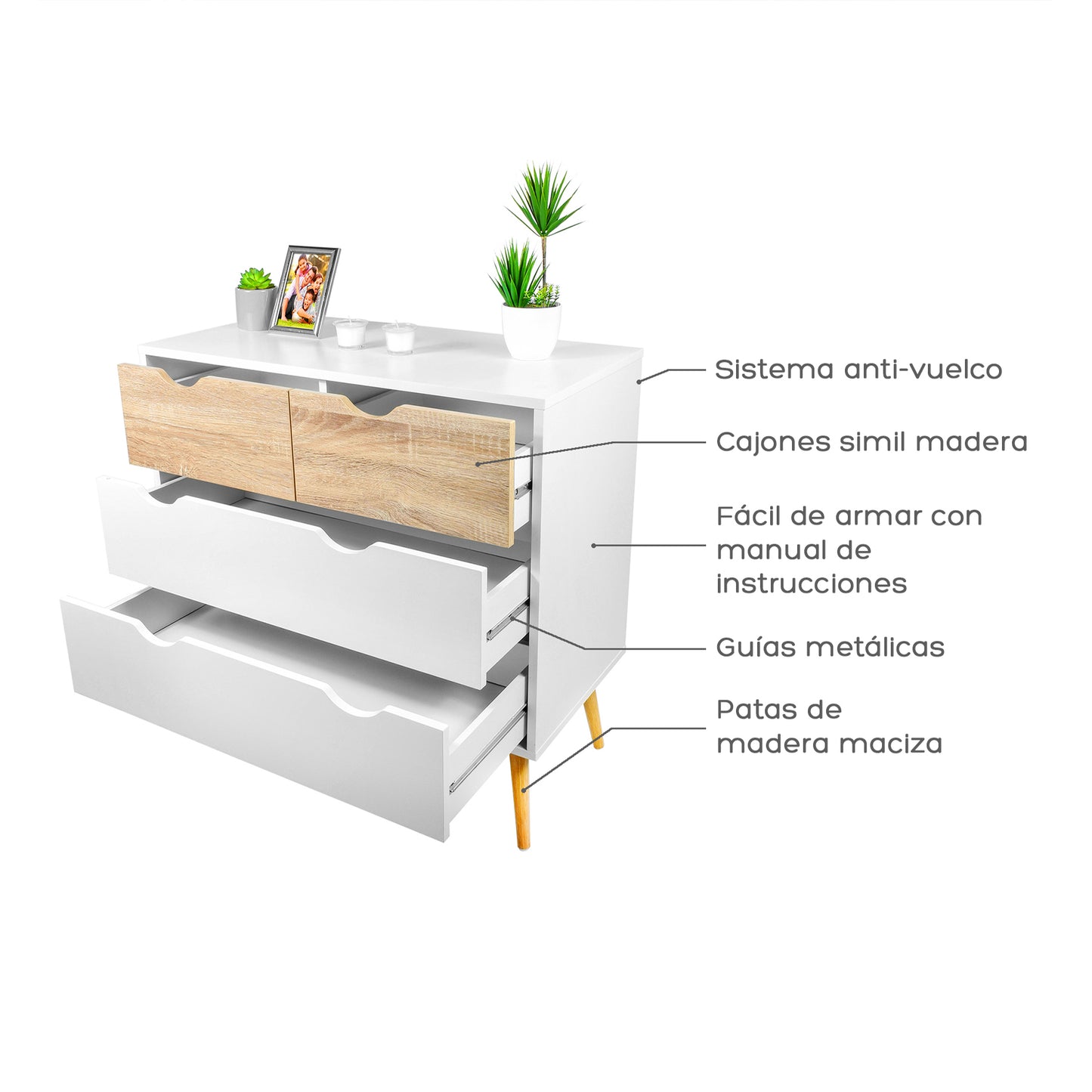 Cómoda Velador Aloe