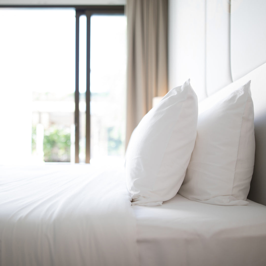 Juego de Sábanas Blancas King 600 Hilos