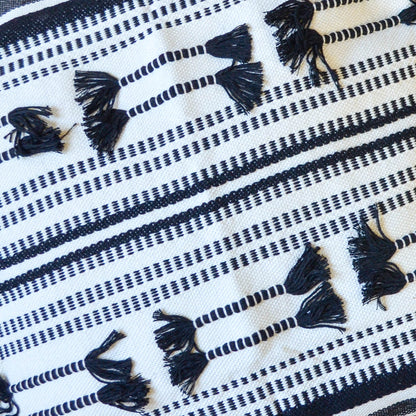 Funda de Cojín Negro Vintage 45 x 45