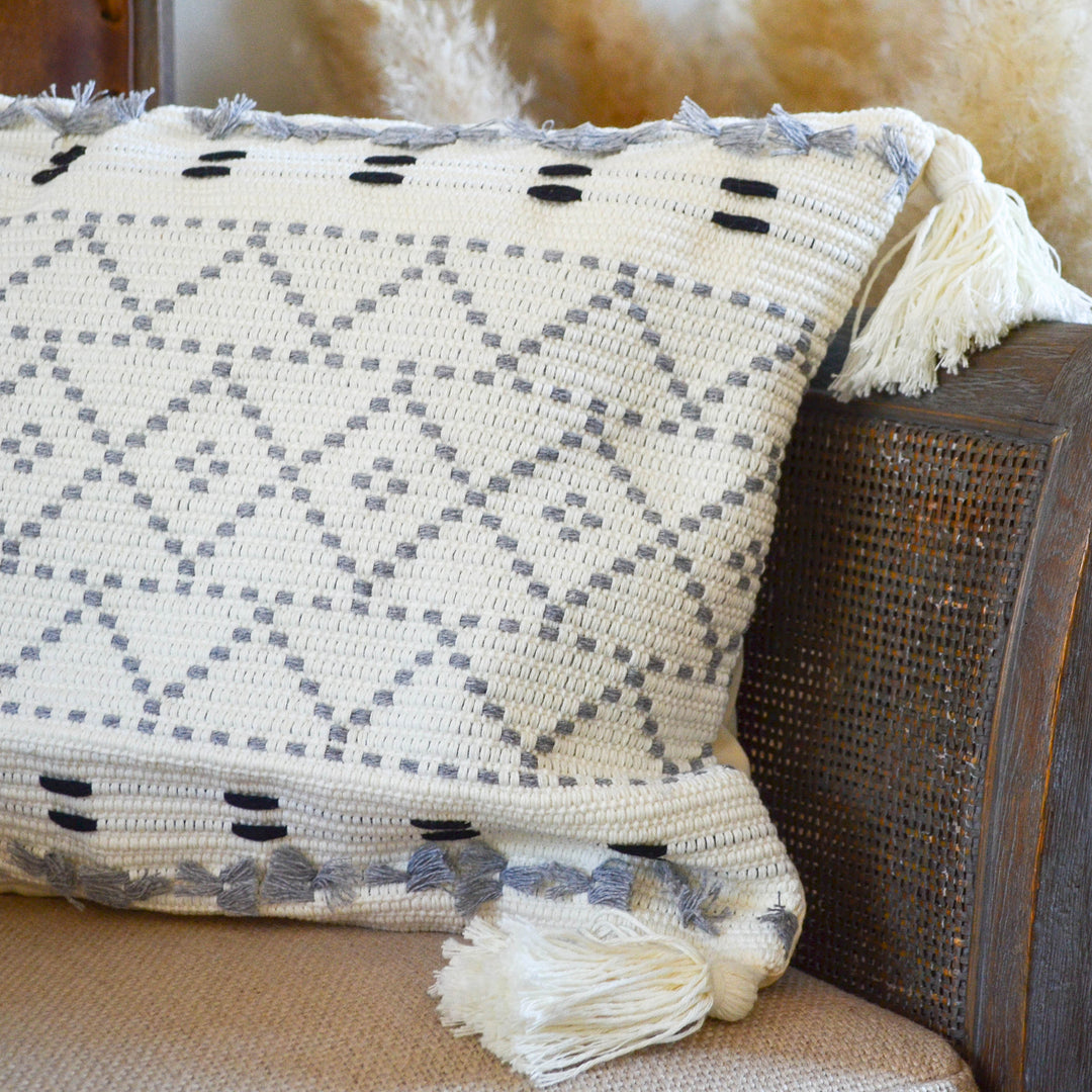 Funda de Cojín Gris 30 x 50