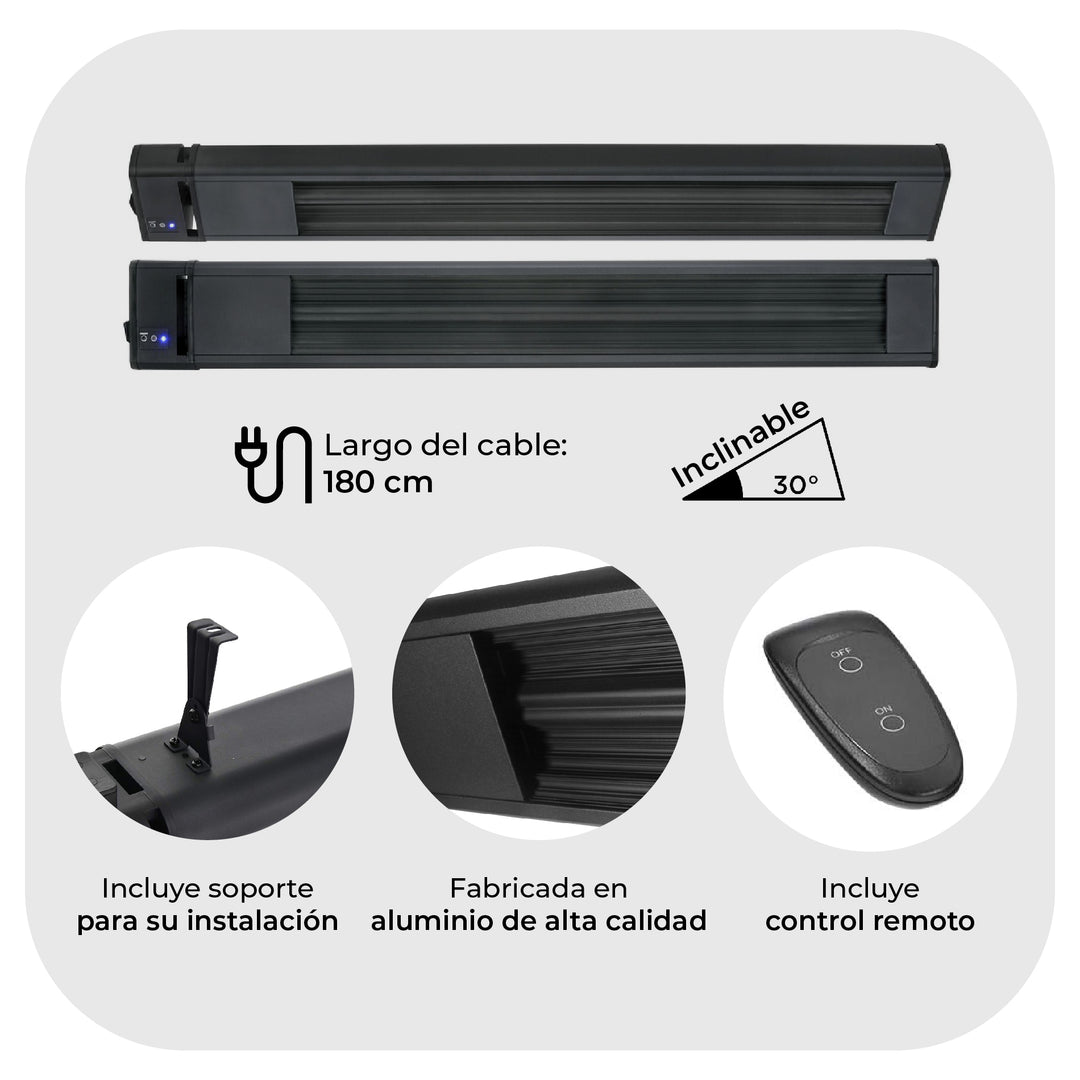 Panel Estufa Eléctrica Infrarroja Wall 2000W