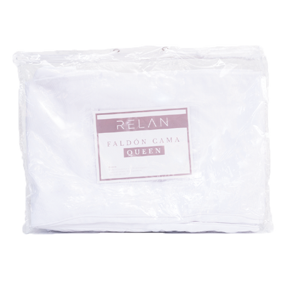 Faldón Cama 1,5 Plazas Blanco