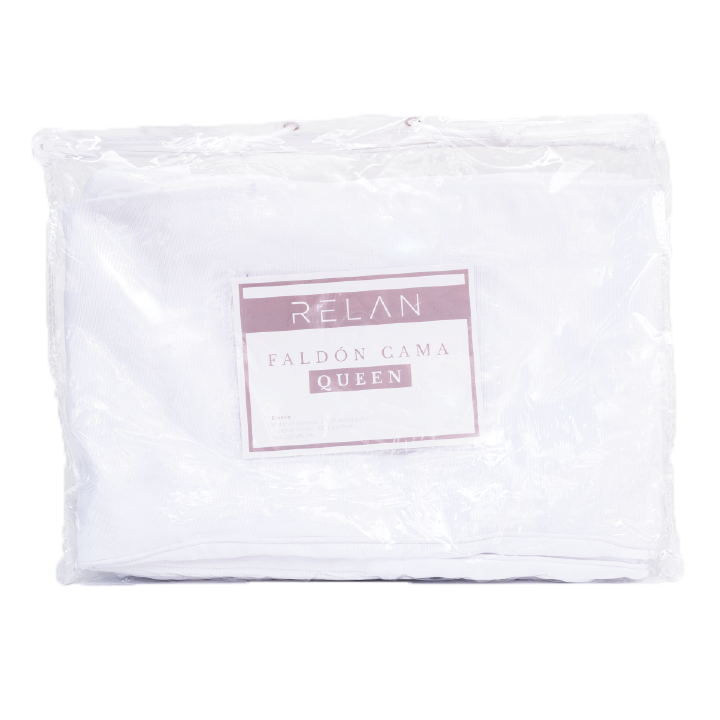Faldón Cama 1,5 Plazas Blanco