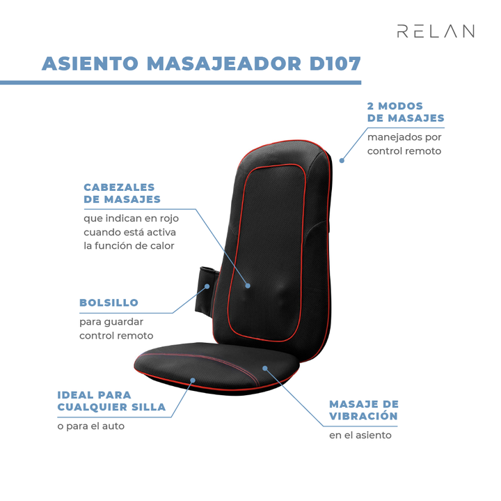 Asiento Masajeador D-107