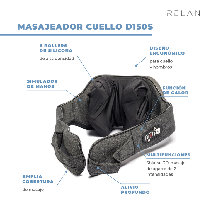 Masajeador De Cuello Eléctrico D150s Divano