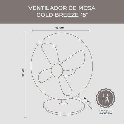 Ventilador de Mesa Gold Breeze 16"