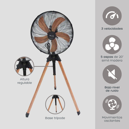 Ventilador Trípode Aero Timber 20"