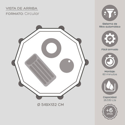 Piscina Estructural Ultra XTR Circular 549 Cm