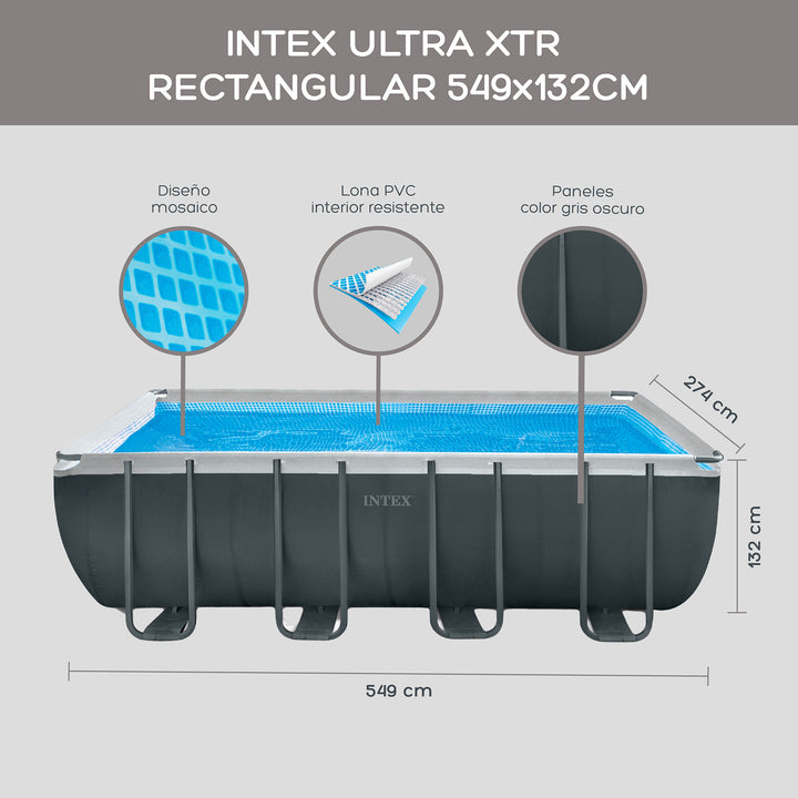 Piscina Estructural Ultra XTR Rectangular 549 x 274 Cm