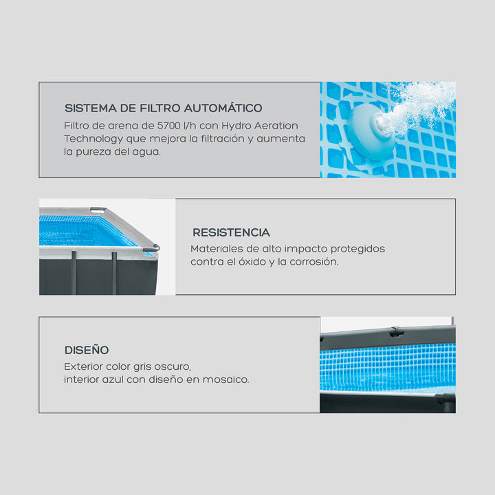 Piscina Estructural Ultra XTR Rectangular 549 x 274 Cm