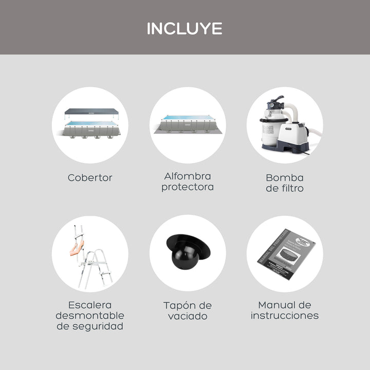 Piscina Estructural Ultra XTR Rectangular 549 x 274 Cm