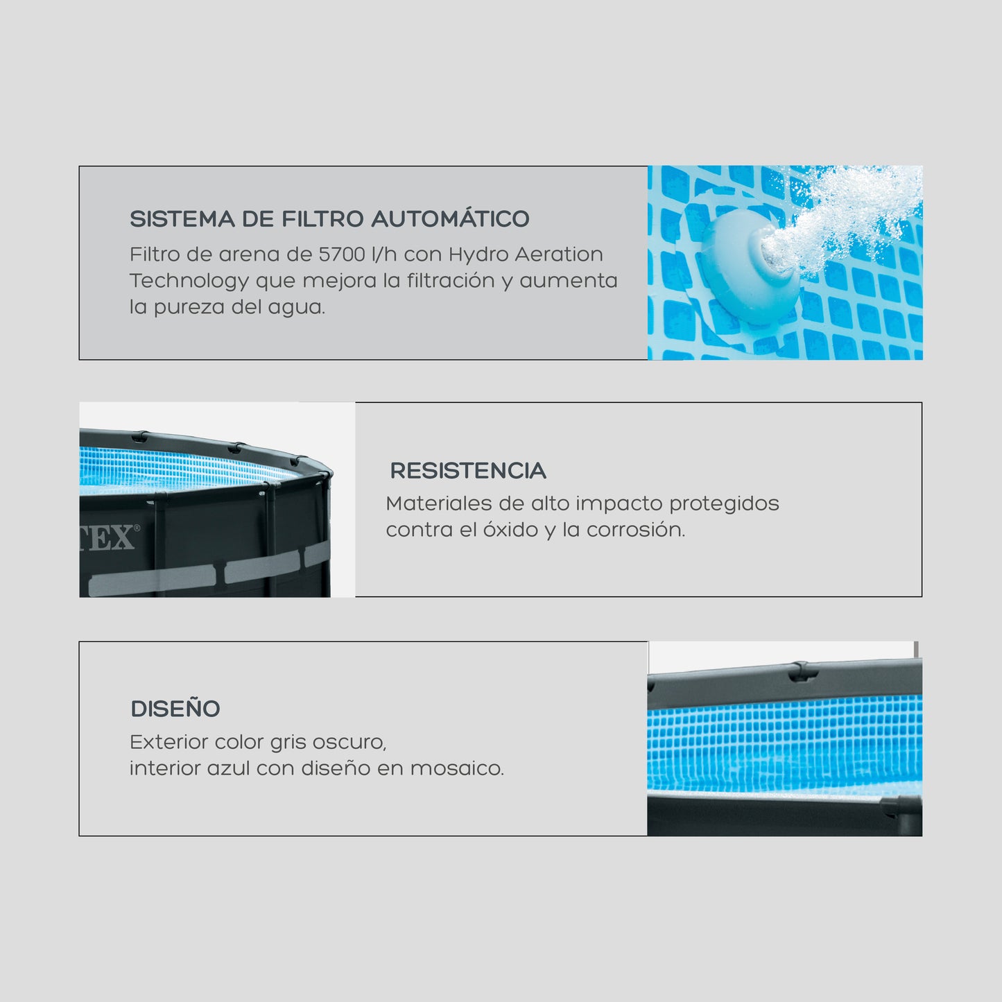 Piscina Estructural Ultra XTR Circular 488 Cm