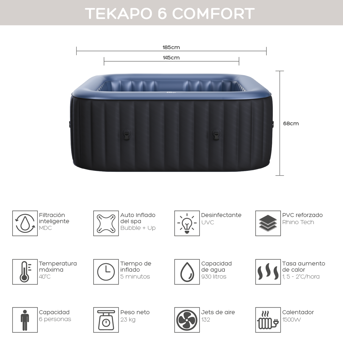 Hot Tub Tekapo 6 Comfort