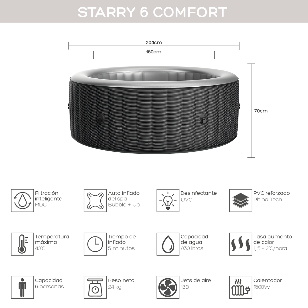 Hot Tub Starry 6 Comfort