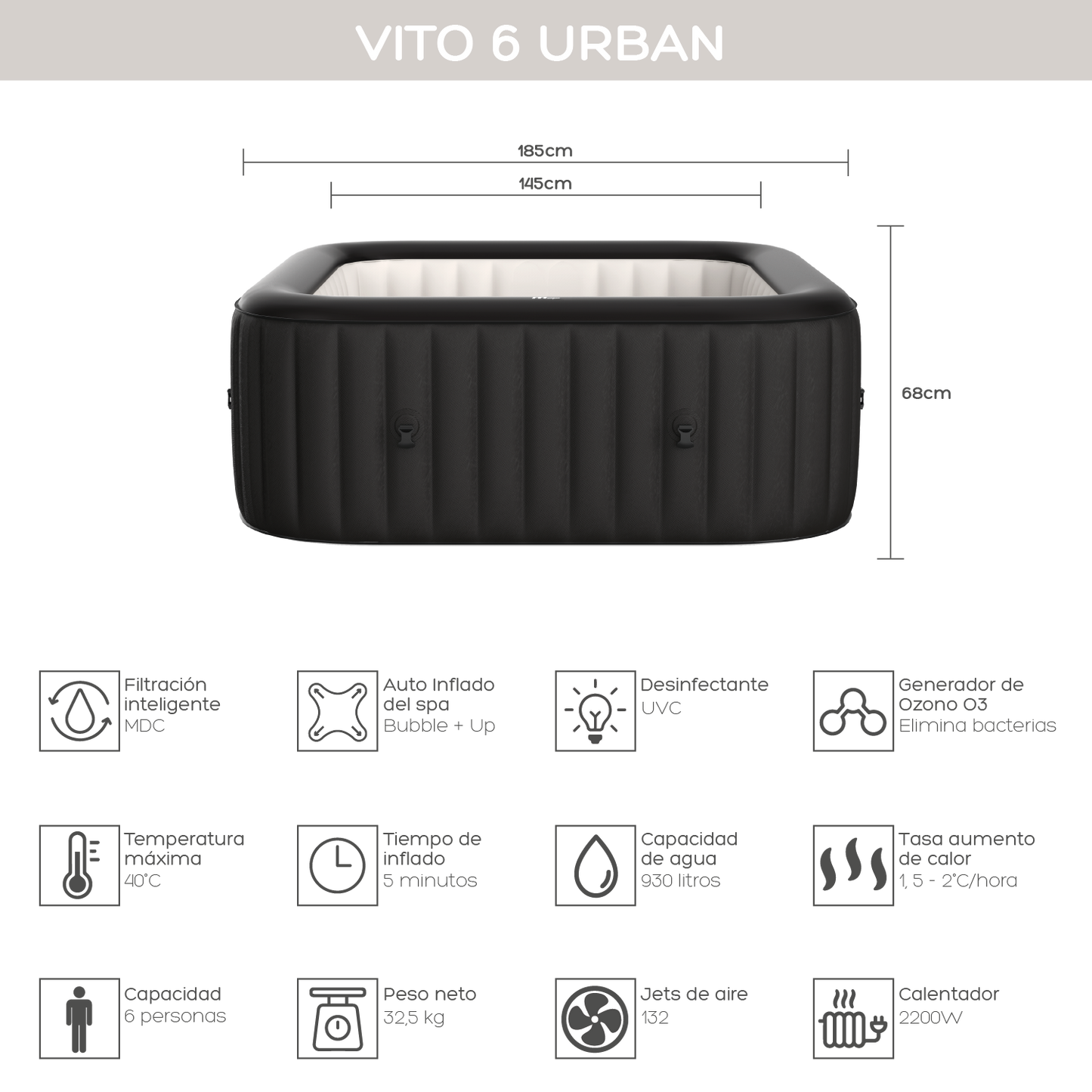 Hot Tub Vito 6 Urban