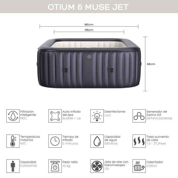 Hot Tub Otium 6 Muse Jet