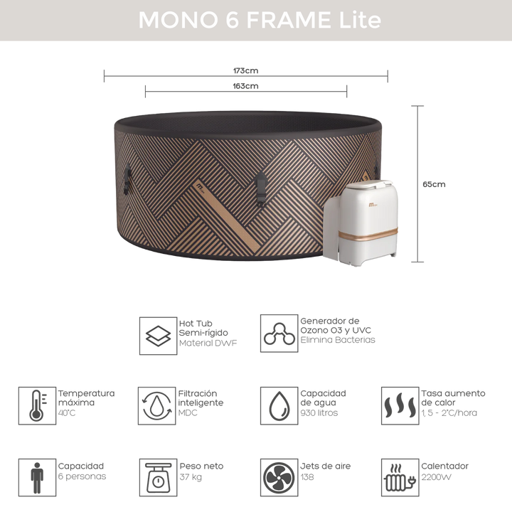 Hot Tub Mono Lite 6 Frame