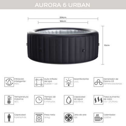 Hot Tub Aurora 6 Urban
