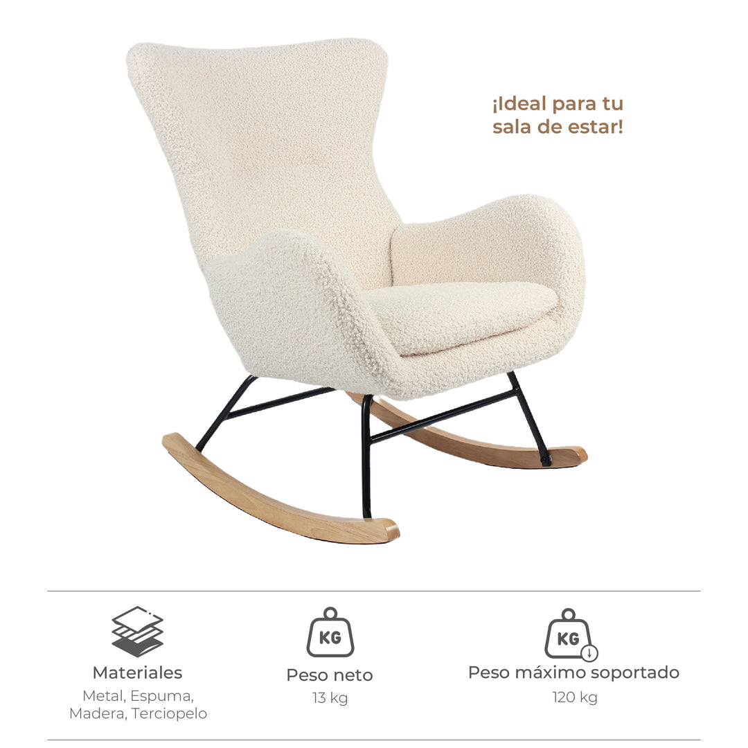 Sitial Mecedora Tavia Beige