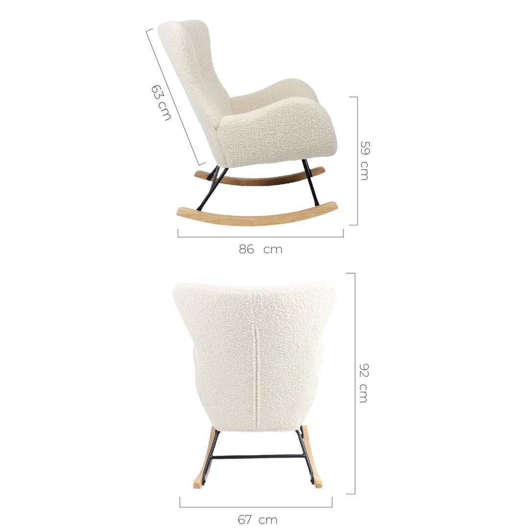 Sitial Mecedora Tavia Beige