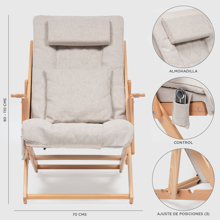 Silla Masajes Reclinable D1500