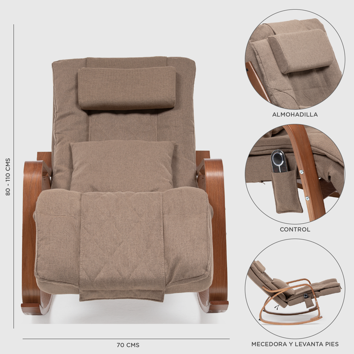 Silla de Masajes Mecedora D-1550C