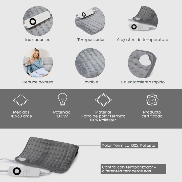 Almohadilla Eléctrica Térmica