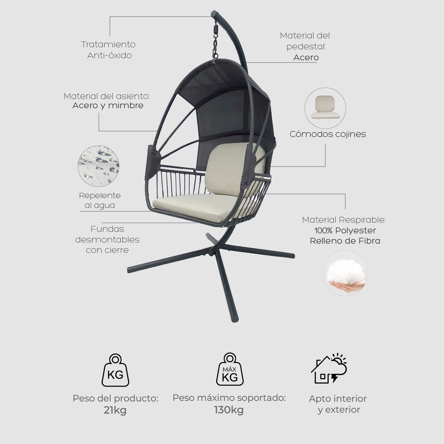 Silla Colgante Bali