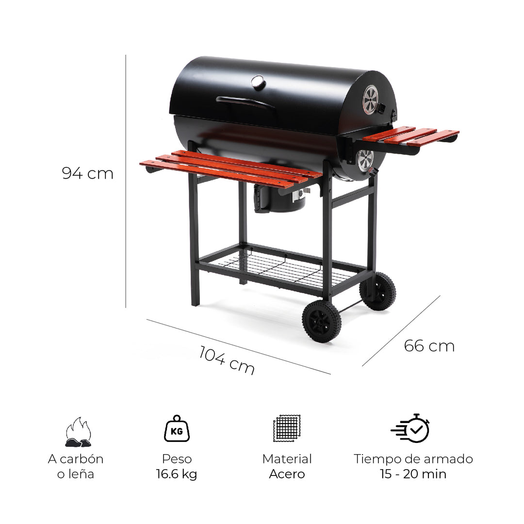 Parrilla Tambor BBQ Wood
