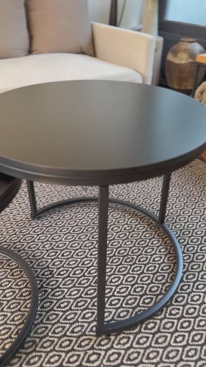 Set de Mesas de Centro Core Negras