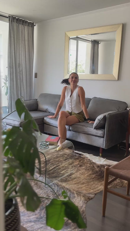 Sofá Seccional 3 Cuerpos Ariccia Gris