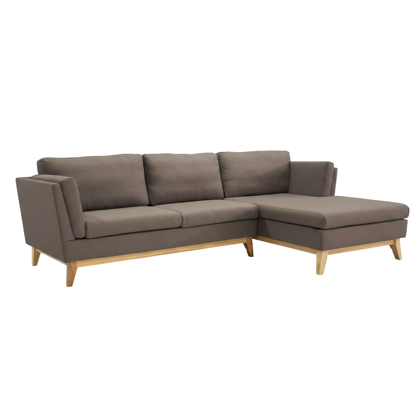 Sofá Seccional 3 Cuerpos Albano Café