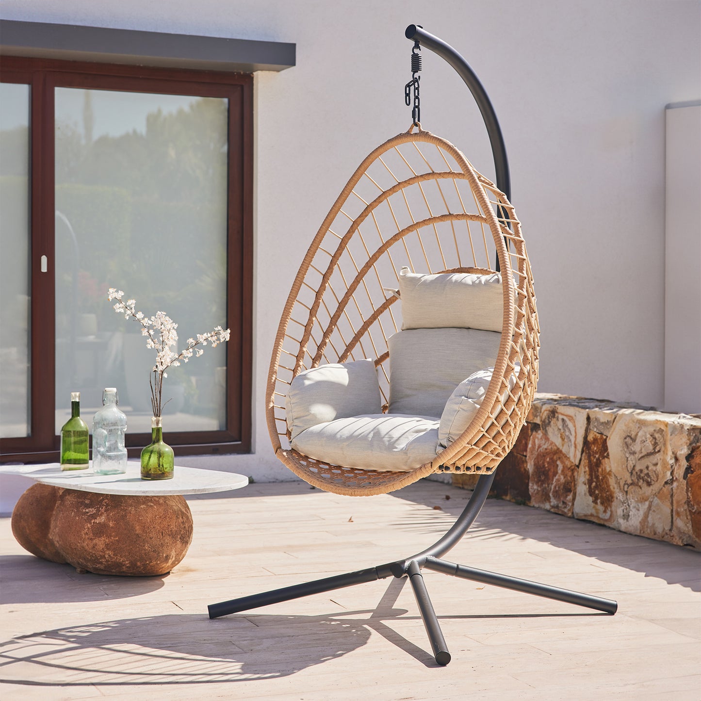 Silla Colgante de Mimbre Tulum
