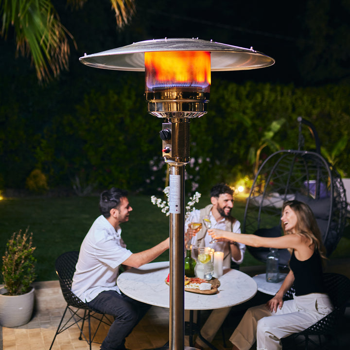 Estufa Calefactor Exterior Silver Pro Acero Inoxidable