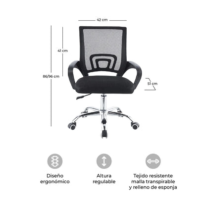 Silla de Escritorio Ergonómica Mesh